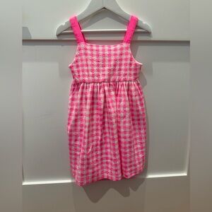 Pink Checkered Kids Dress Zara